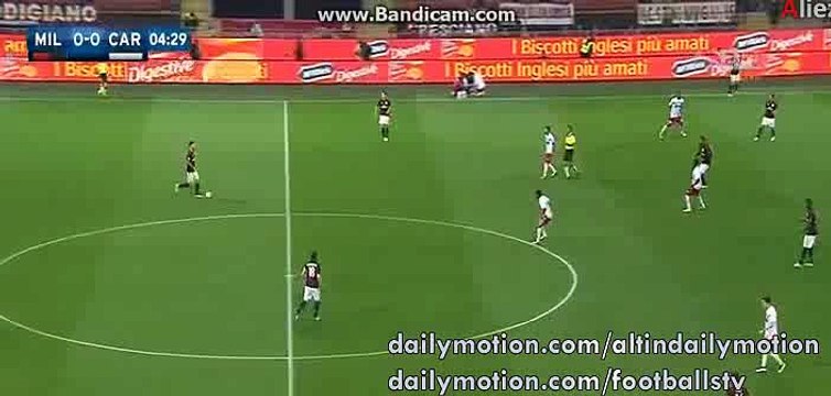 AC Milan 1st Big Chance to Score - AC Milan vs Carpi - Serie A - 21.04.2016