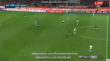 Mario Balotelli Goal Milan 1-0 Carpi Serie A