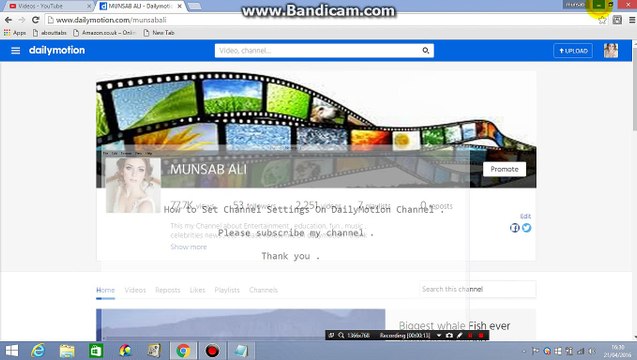How to Set Channel Settings On DailyMotion Channel