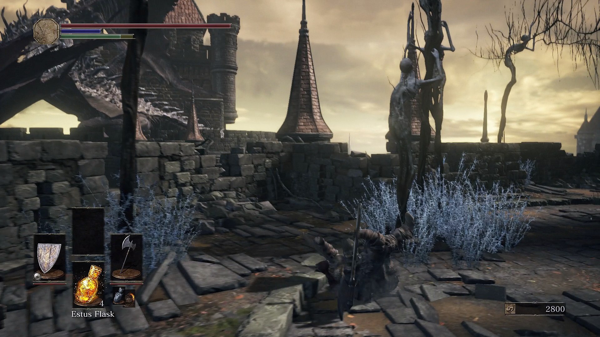 ⁣Dark Souls III - High Wall of Lothric: Ember via Lothric Knight, Titanite Shard, Hollow Assassins