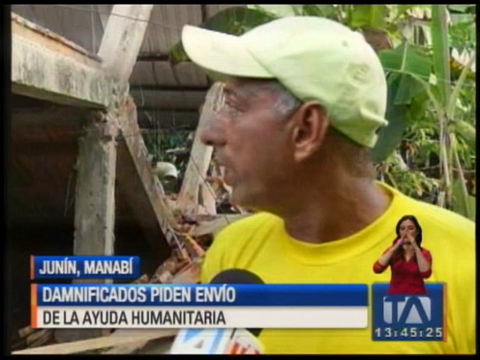 En Junín, los damnificados piden envío de ayuda humanitaria