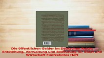 PDF  Die öffentlichen Gelder im Deutschen Reich Entstehung Verwaltung und Bedeutung für Staat Read Online