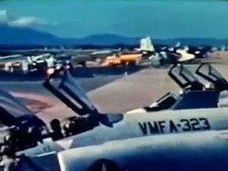 U S Marine Corps in the Vietnam airwar Vietcon Bombing with F 4 Phantoms