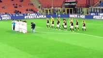 AC Milan players performed their own haka before their match with Carpi on Thurs