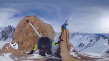 Extreme Steep Skiing on Mont Blanc | 360° POV Experience
