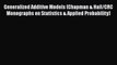 [Read book] Generalized Additive Models (Chapman & Hall/CRC Monographs on Statistics & Applied