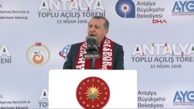 Antalya - Cumhurbaşkanı Erdoğan, Toplu Açılış Töreninde Konuştu 4