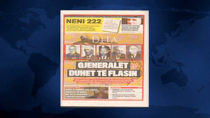 SHTYPI I DITES ME TITUJT KRYESORE TE GAZETAVE SHQIPTARE E PREMTE 22 PRILL 2016 LAJM