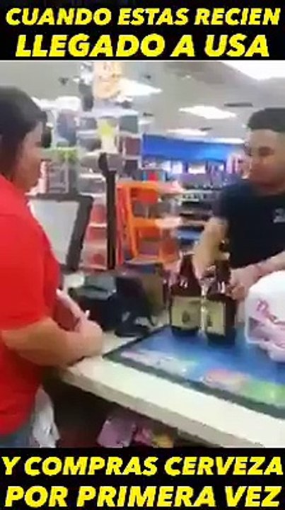 comprando cerveza en USA