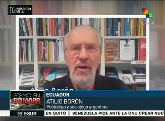 Ecuador: figuras de AL se unen al "Ayudatón por la reconstrucción"