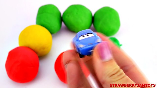 Cars 2 Play Doh Sofia The First Shopkins Star Wars Spongebob Surprise Eggs by StrawberryJa