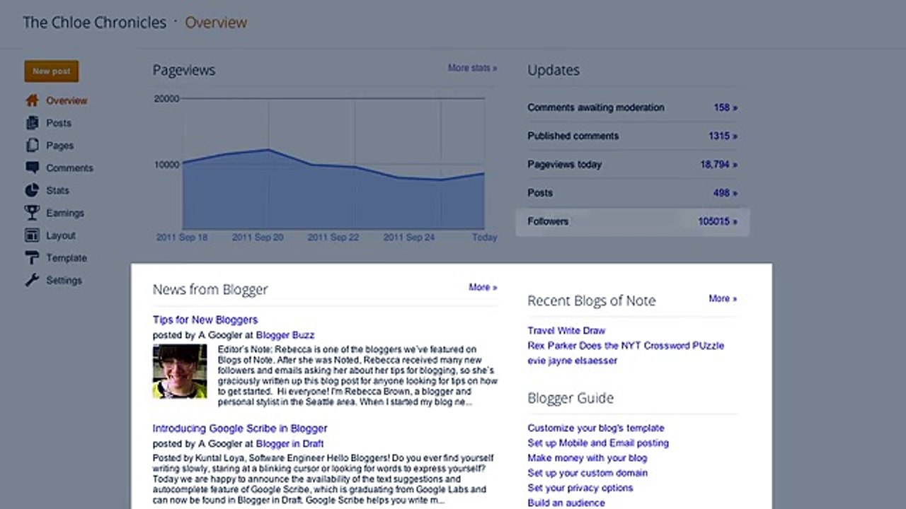 Welcome to Blogger new look