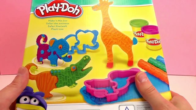 Play doh Safari Playset – Animaux exotiques en pâte à modeler avec moules –Unboxing