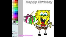 Spongebob Birthday Coloring Pages For Kids - Spongebob Birthday Coloring Pages Games