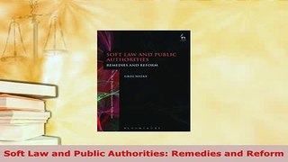 PDF  Soft Law and Public Authorities Remedies and Reform  EBook