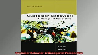 READ book  Customer Behavior A Managerial Perspective  FREE BOOOK ONLINE