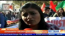 Ignorando el duelo nacional en Chile: miles de estudiantes marchan para exigir cumplimiento de reforma educativa