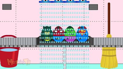 SuperHeros Surprise Eggs For Kids - Trucks For Children - Kids Videos