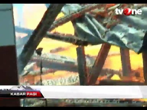 Diduga Korsleting, Enam Rumah Warga Hangus Terbakar