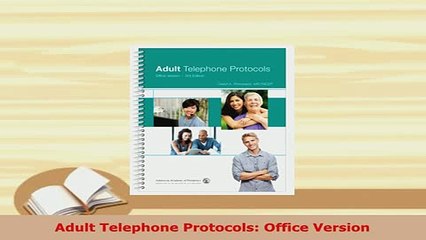 Download  Adult Telephone Protocols Office Version Download Full Ebook