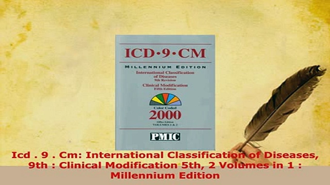 Download  Icd  9  Cm International Classification of Diseases 9th  Clinical Modification 5th 2 Free Books