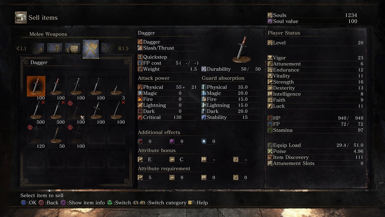 Dark Souls III - Firelink Shrine: Sell Items & Weapons to Handmaiden Dialogue Sequence PS4