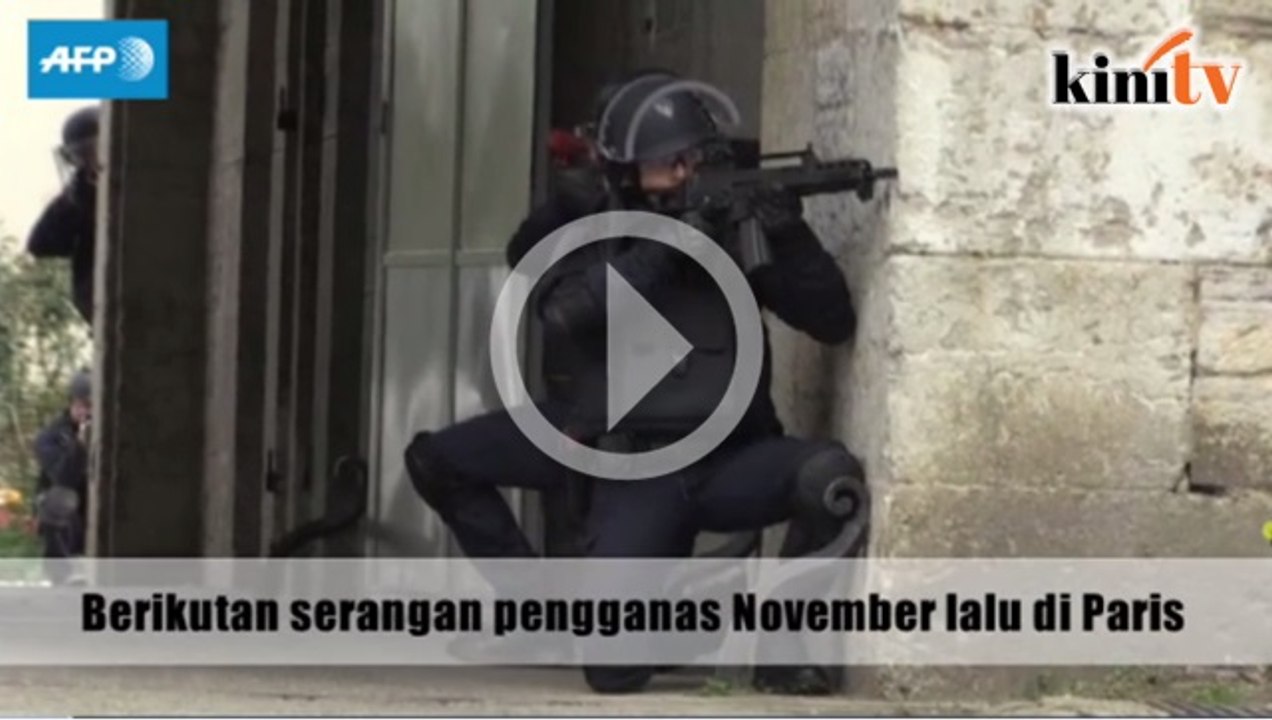 Polis elit Perancis berlatih hadapi serangan pengganas