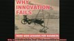 FREE DOWNLOAD  Why Innovation Fails Hard Won Lessons for Business  BOOK ONLINE