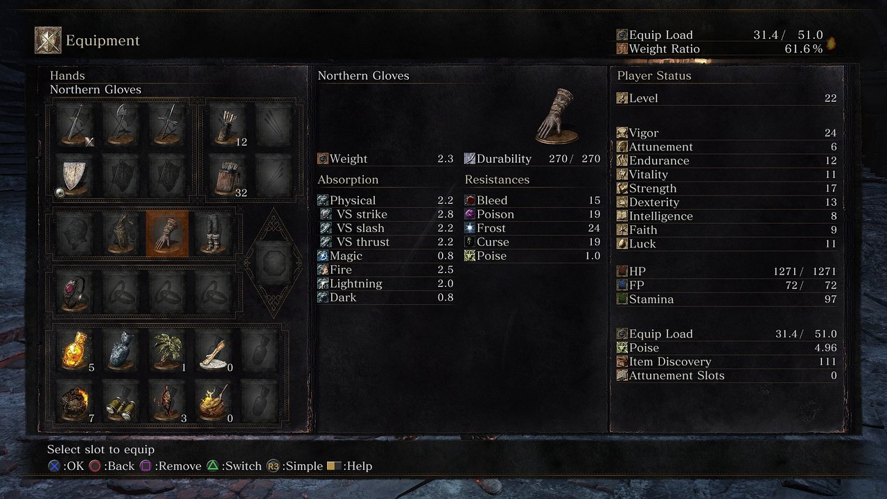 Dark Souls III - Master's Attire (Gloves, Trousers) Appearance with Claymore & East-West Shield