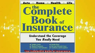Free PDF Downlaod  The Complete Book of Insurance  BOOK ONLINE