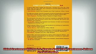 READ book  Chief Customer Officer 20 How to Build Your CustomerDriven Growth Engine  FREE BOOOK ONLINE