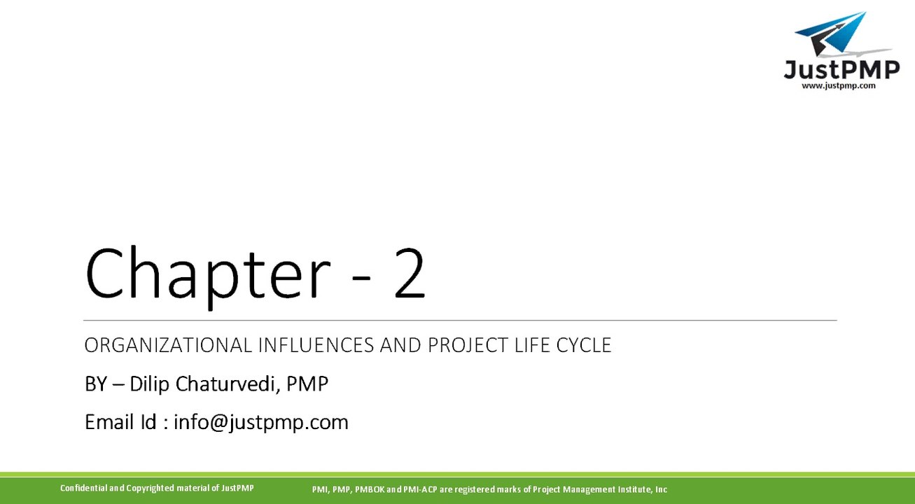 PMP Lesson-2 Organizational Influences and Project Life Cycle  | Diff between Project and Product  life cycle | PMBOK