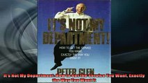 Free PDF Downlaod  Its Not My Department How to Get the Service You Want Exactly the Way You Want It  DOWNLOAD ONLINE