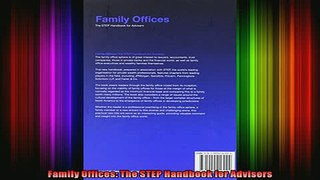 READ book  Family Offices The STEP Handbook for Advisers Full Free