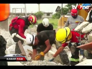 Tim SAR Hentikan Pencarian Korban Selamat Gempa Ekuador