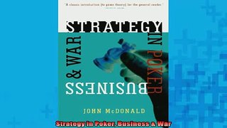 READ book  Strategy in Poker Business  War Free Online