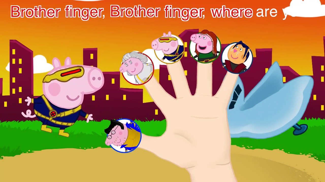 Peppa Pig Spider-Man Finger Family   Nursery Rhymes Lyrics and More