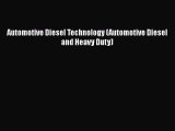 PDF Automotive Diesel Technology (Automotive Diesel and Heavy Duty)  EBook