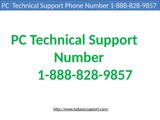 PC Technical Support Phone Number 1-888-828-9857