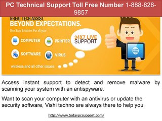 PC Technical Support Toll Free Number 1-888-828-9857