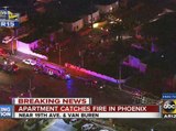 Apartment catches fire in Phoenix