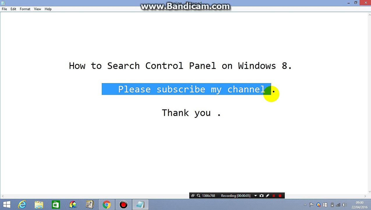 How to Search Control Panel on Windows 8