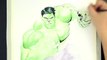 Disney Toys Fan SPEED DRAWING THE HULK Marvel Avengers Watercolor Painting Video For Kids