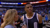 Russell Westbrook Postgame Interview | Thunder vs Mavericks | Game 3 | April 21, 2016 | NBA Playoffs
