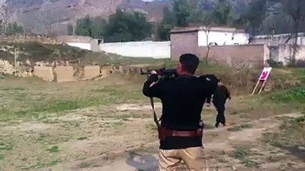 DSP Fazal Wahid hits the target nicely