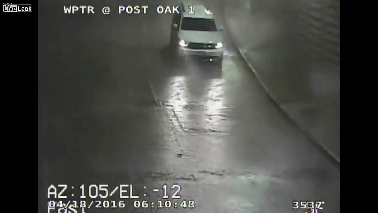 CCTV video shows flood victim drive to his death into high water