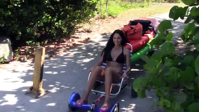 Un kit pour transformer un Hoverboard en kart de plage