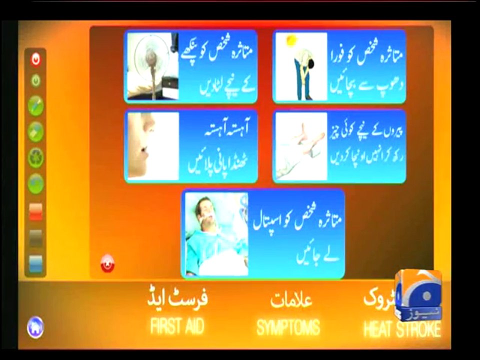 Heat Stroke's Symptoms and First Aid for Heat Stroke