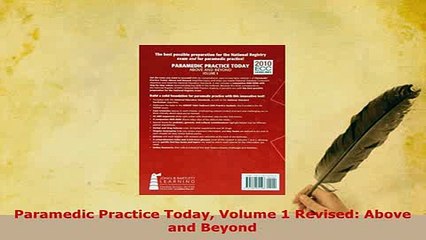 PDF  Paramedic Practice Today Volume 1 Revised Above and Beyond Free Books