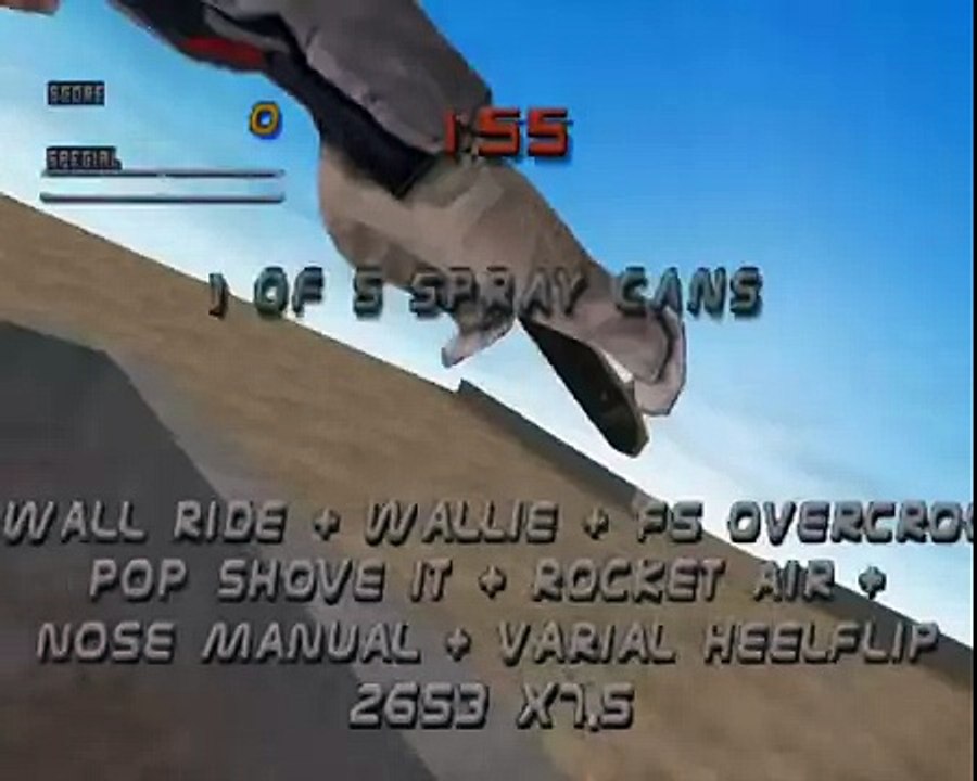 THPS2   ALL GOALS in one run Venice Beach   Tony Hawk Pro Skater 2
